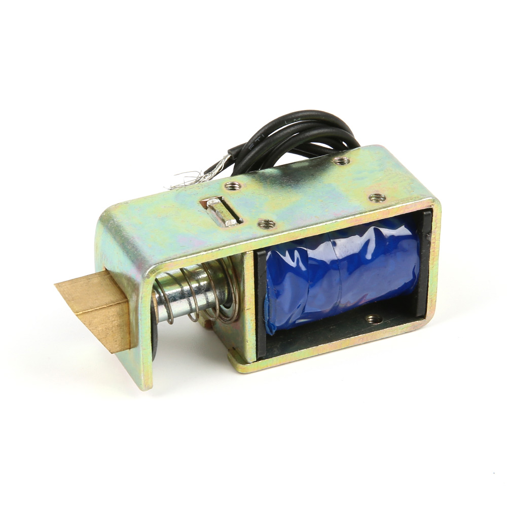 Электромагнитный замок JF-S0837DL (открытая рамка, DC 12В, 1А, ход 10мм, усилие 15Н)